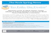September Rock Spring Newsletter
