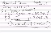 Exponential Decay Class Notes