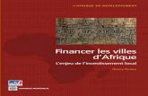 Financer les villes d'Afrique