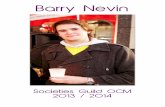Barry Nevin for UCC Societies Guild OCM