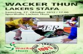 Matchprogramm Wacker Thun - Lakers Stäfa 2012-10-27