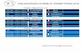 Designaciones Copa aplazados 6º jornada