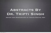 Abstracts by Dr. Tripti Singh