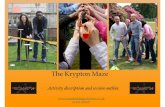 Teambuilding Solutions - The Krypton Maze Explained