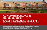 2014 Cambridge Summer School Brochure
