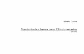 Mario Carro - Concierto de Cámara para 13 Instrumentos