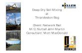 Deep Dry Soil Mixing - Thrandeston Bog
