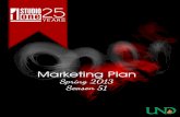 Studio One Spring 2013 Marketing Plan