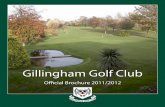 Gillingham Golf Club Official Brochure 2011/2012