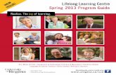 Spring 2013 Program Guide for Lifelong Learning Centre
