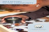 Donor Impact Report to the Community