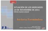 Informe semanal de los mercados - 10 de Noviembre 2011