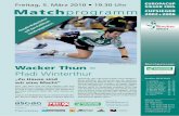 Matchprogramm Wacker-Pfadi Winterthur