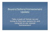 February Buyers/Sellers/Homeowners Update