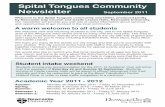 Spital Tongues Newsletter September 2011
