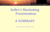 Home Sellers' Marketing Presentation (summary)