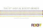 The 15th Annual Rosoff Awards Program