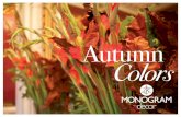 Monogram decor autumn colors