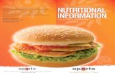 Oporto UK Nutritional Information