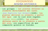 HISTORIA DE LA FOTOSINTESIS