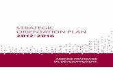 AFD Strategic Orientation Plan 2012 - 2016