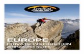 Adventure Consultants Private Instruction Courses, Europe