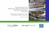 Integrated Water Resources Management Plans. Training Manual and Operational Guide