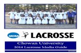 2014 Chowan University Women's Lacrosse Media Guide