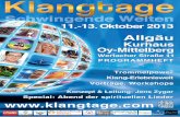 Klangtage Allgäu 2013 Programmheft