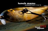 Food Asylum - lunch menu april 2013