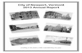 City of Newport, Vermont 2013 Annual Report
