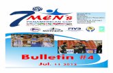 Bulletin No 4 Men´s Pan Cup Dominican Republic