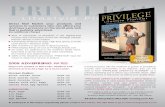 Privilege Lifestyle Planner Media Kit