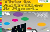 Activities & Sport leaflet