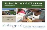 CSM Summer 2011 Schedule of Classes