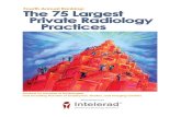 Radiology Business Journal - The 75 Largest Private Radiology Practices 2011