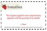 Tomatina Coupon