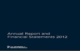 Academy of Medical Sciences Annual Report and Financial Statements 2012