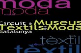 Fulletó de difusió del Circuit de Museus Tèxtils i de Moda a Catalunya