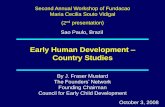 II Workshop Internacional - Early Human Development Country Studies