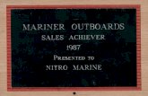 Nitro Marine's Award Cabinet