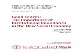 Good Fences: The Importance of Institutional Boundaries in the New Social Economy