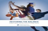 Restoring the Balance: Dollars, Values and the Future of College Sports