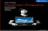 2011.2012 MacEwan Programs