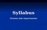 Syllabus 2012 ppt