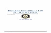 Rotary Ddistrict 5110 Policy Manual