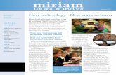Miriam News & Notes Spring 2012