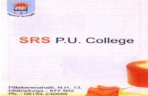 Prospectus for 2009-2010 of SRS PU College