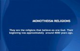 monotheism religions