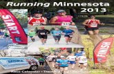 Running MinnesotaRace Calendar • Training Log • Resource Guide2013
